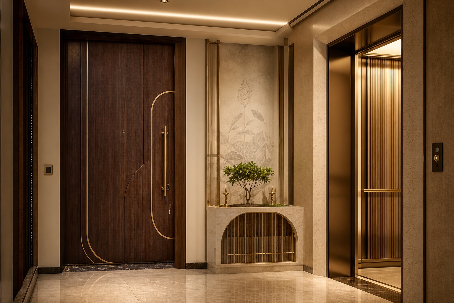 Private arrival lobby