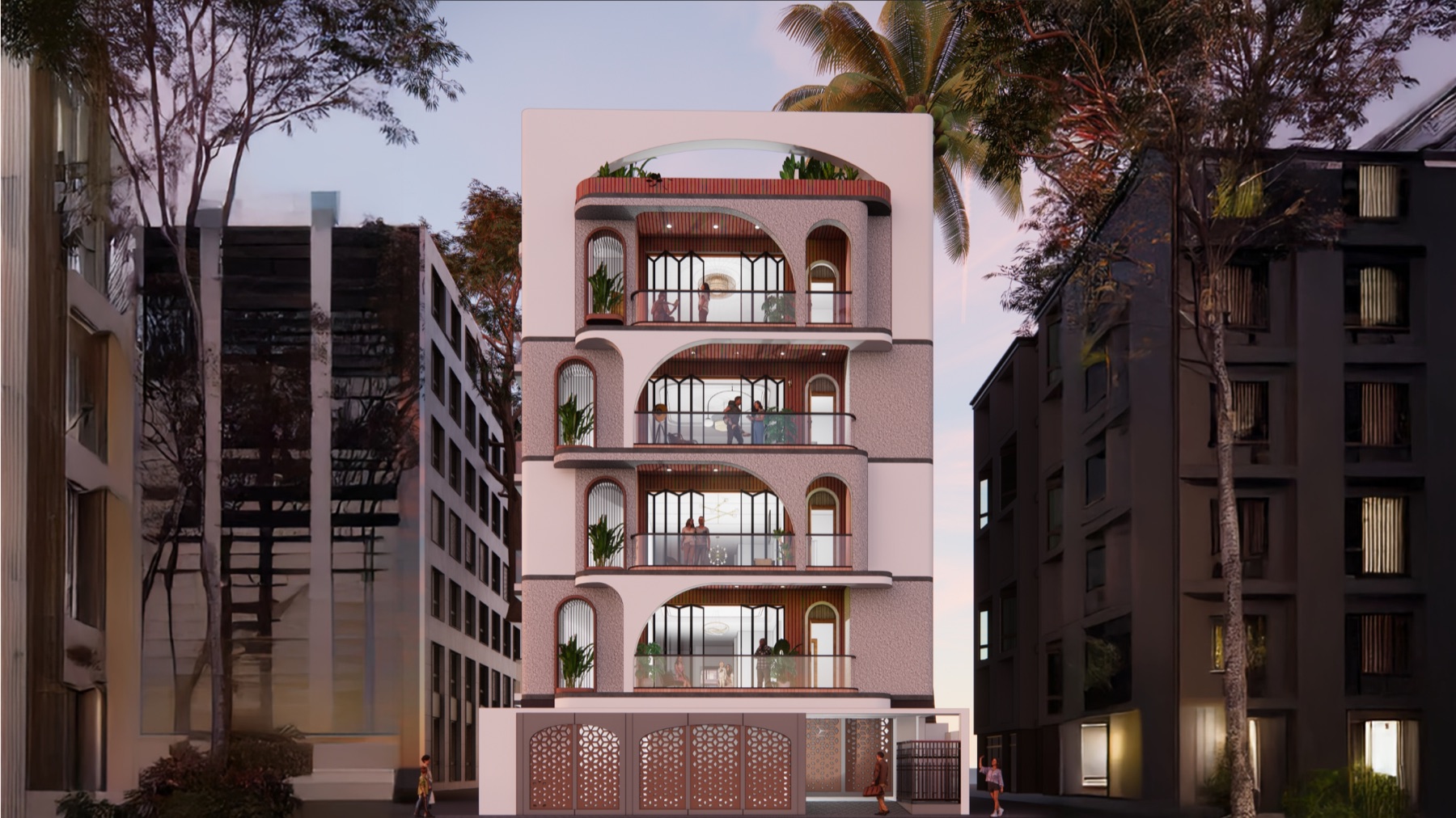 Sarvam Aurelia Four building render